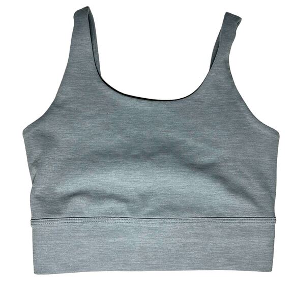 NIKE Grey Yoga Luxe Cropped Tank Top Sports Bra Size Women's XS - Picture 1 of 3